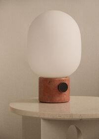 JWDA Bordlampe Red Travertine