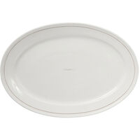 Lexington Porcelain Serveringsfat Oval Hvit / Beige