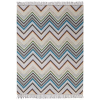 Chevron Pläd 130x190 cm Brun