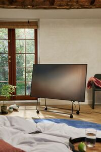 Carry Tv-Stativ Med Hjul Sort