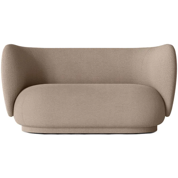 Rico Buclé 2-Seter Sofa Sand