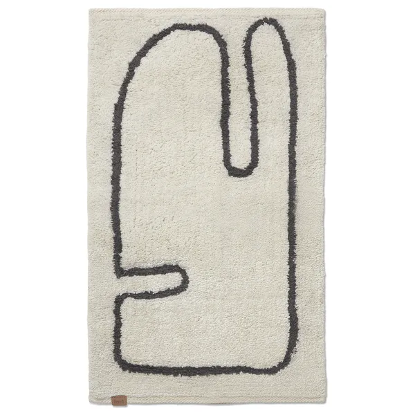 Lay Washable Matta 50x70 cm Taupe/Off-white