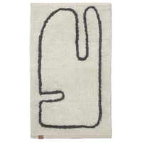 Lay Washable Matta 50x70 cm Taupe/Off-white