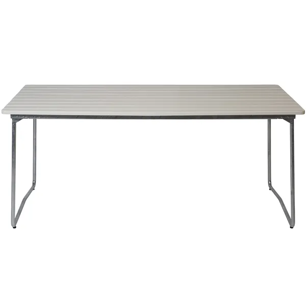 B31 Bord 92x170 cm Vitlackad Ek / Varmförzinkat Stål