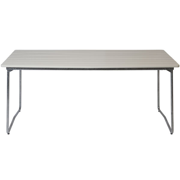 B31 Bord 92x170 cm Hvitlakkert Eik / Varmgalvanisert Stål