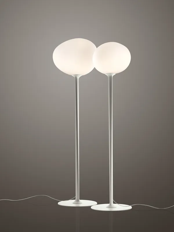 Gregg Media Floor Lamp E27 Graphite/White