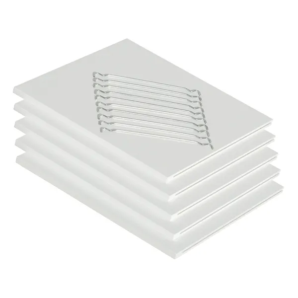 Wood Extra Hyllplan 5st Vit