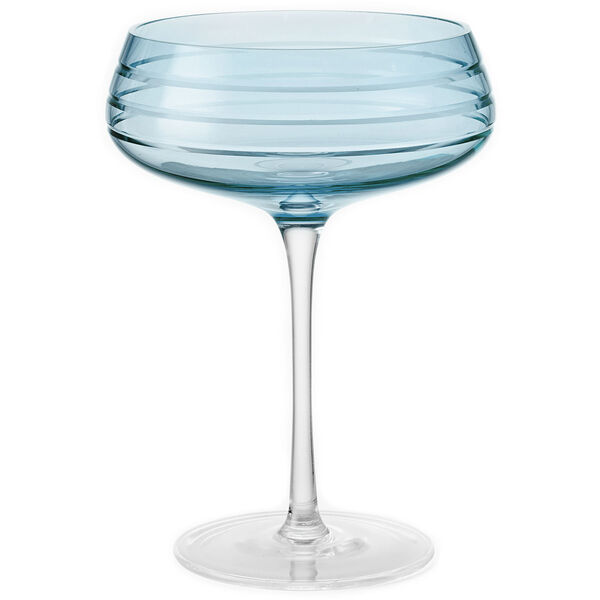 Triple Cut Champagneskål Blå