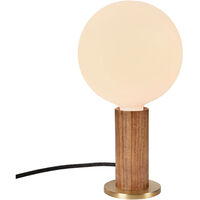 Knuckle Table Lamp With Sphere IV Light Source Walnut