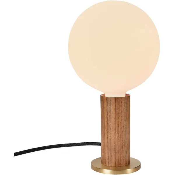 Knuckle Table Lamp With Sphere IV Light Source Walnut