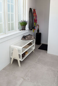 Floor Skohylla 92x35x50 cm Vit