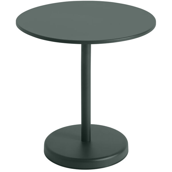 Linear Bord Stål Ø70 cm Mörkgrön