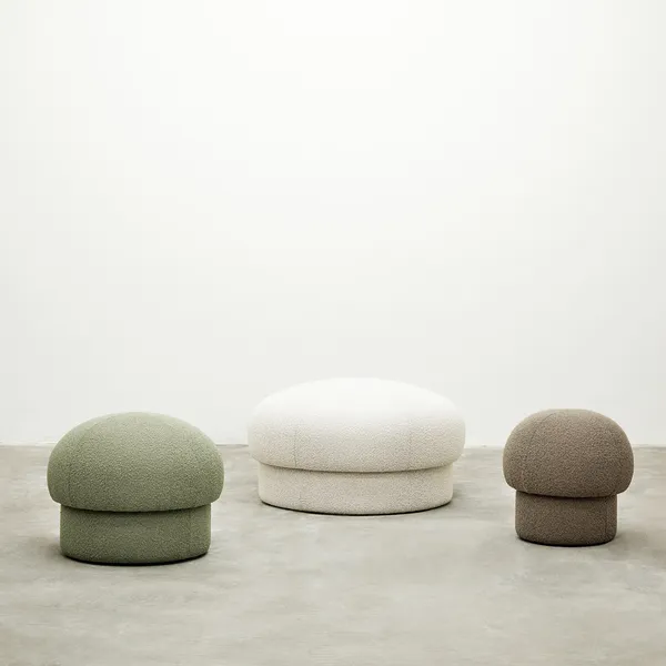 Uno Puff Ø94 cm Cream