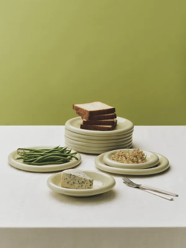 Barro Plate Set of 2 Ø18 cm Pistachio