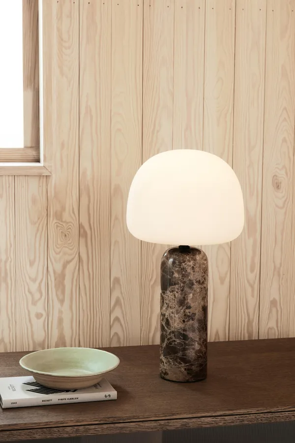 Kin Bordslampa Brun Marmor 40 cm