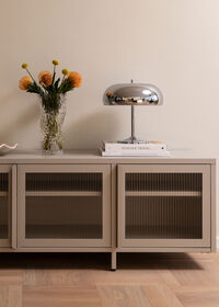 Deco Disco Bordlampe Krom