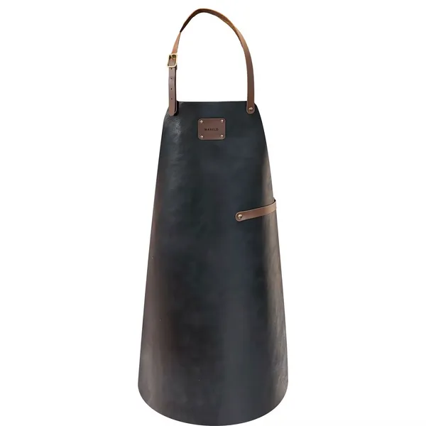 Leather Forklæde Sort