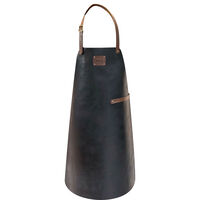 Leather Forklæde Sort