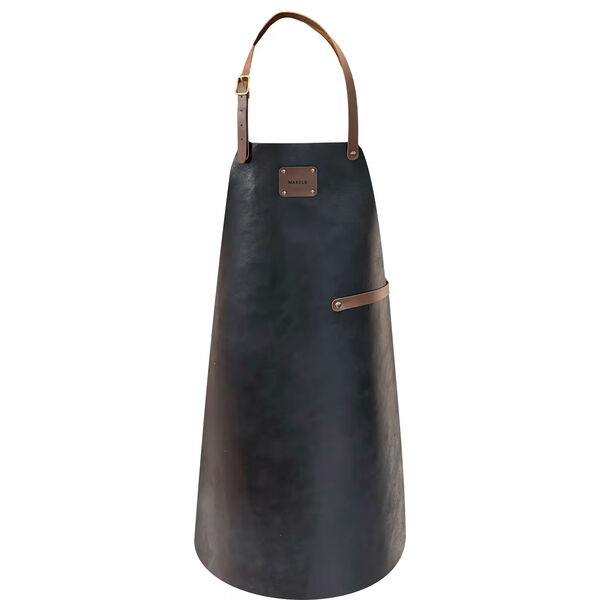 Leather Forklæde Sort
