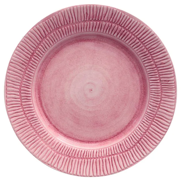 Stripes Tallerken 28 cm Rosa