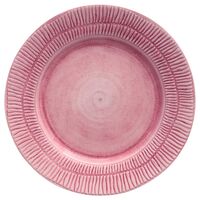 Stripes Tallerken 28 cm Rosa