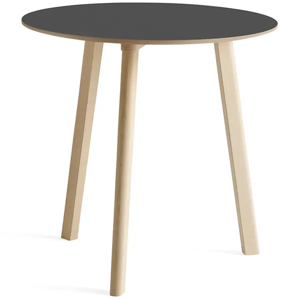 CPH Deux 220 2.0 Bord Ø75 cm Stone Grey / Obehandlad Bok