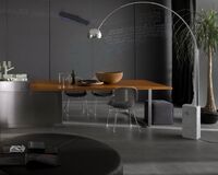 Arco Gulvlampe Marmor