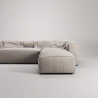 Grand Nelipaikkainen Sohva Divaani Oikea avoin pää Sandshell Beige
