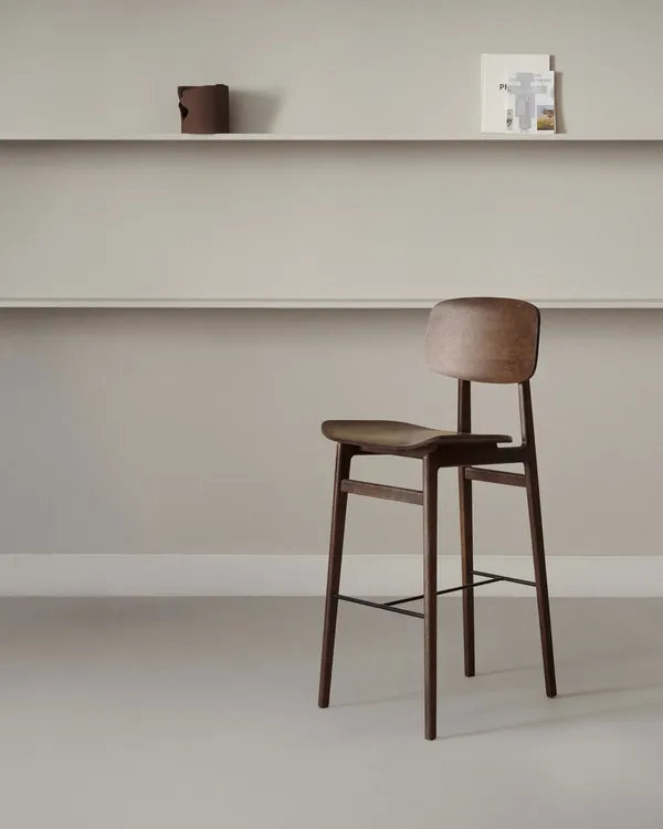 NY11 Bar Stool Dark Oak