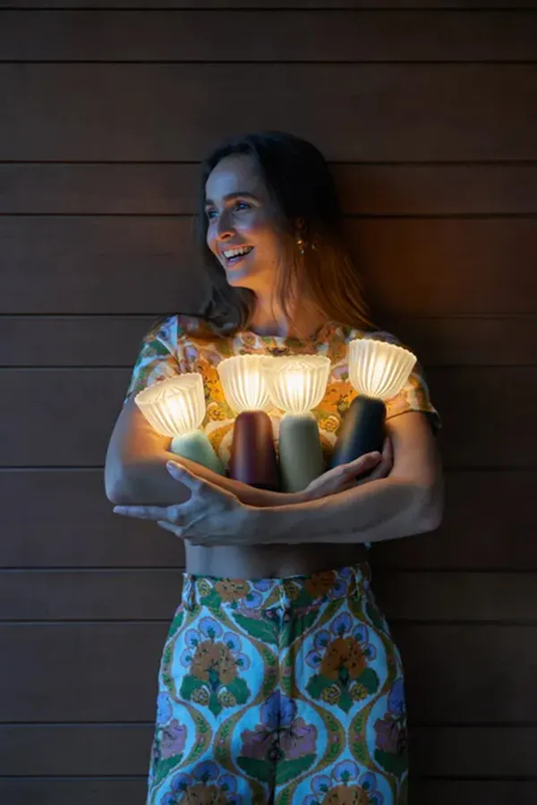 Swiing Bordlampe Bærbar Antrasitt