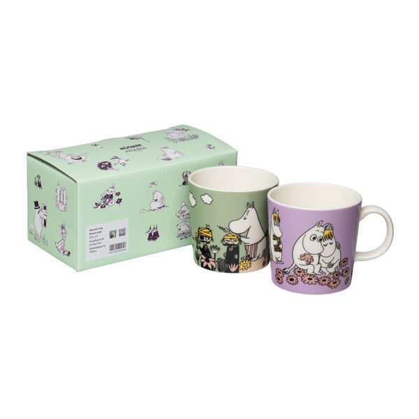 Moomin Krus 30 cl Loving Care & Sweethearts 2-pak
