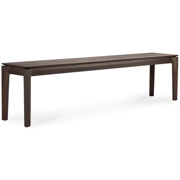Bok Bænk Mørk Bejdset Egetræ 35x186 cm