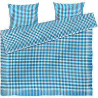 Bæk & Bølge Sengesæt 220x220 + 50x60 cm Blåt / Birk