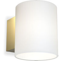 Evoke Vägglampa 120 mm Satin Brass / Opalglas