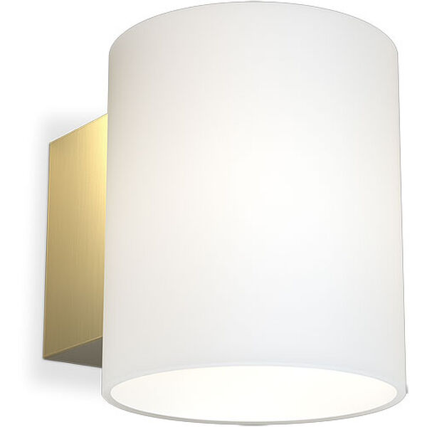 Evoke Vägglampa 120 mm Satin Brass / Opalglas