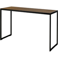 Square Konsollbord 122x36x70 cm Svart/Burned Walnut