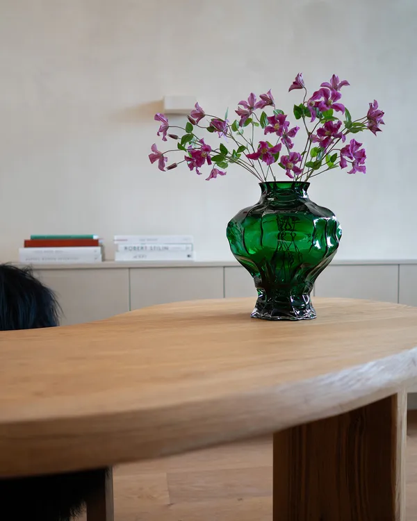 Ammonit Vase 30 cm Grøn