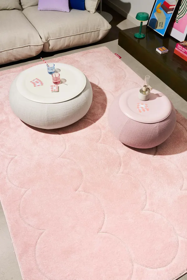 Bubble Teppe 200x290 cm Baby Rose
