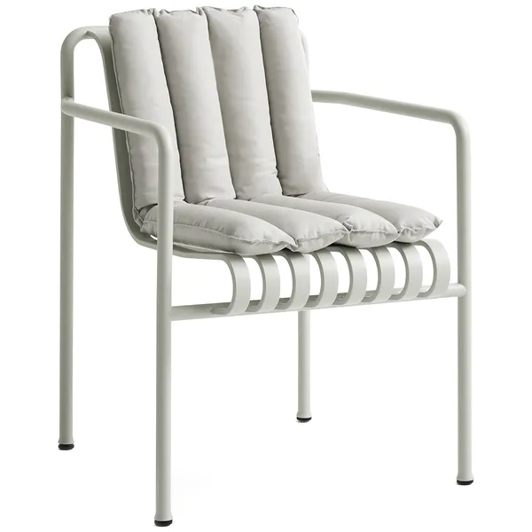 Palissade Soft Quilted Pude Til Spisebordsstol Sky Grey