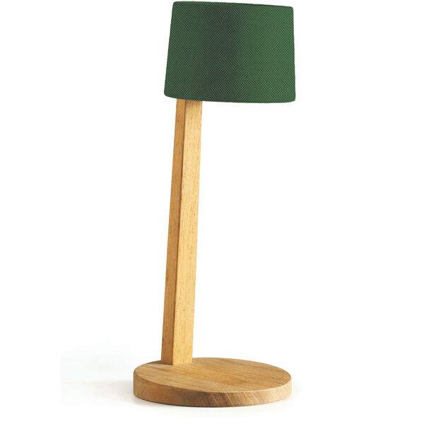 Gaia Bordlampe Bærbar Teak Rubelli Biliardo