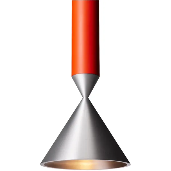 Apollo 59 Pendel Red Orange / Polerat Aluminium