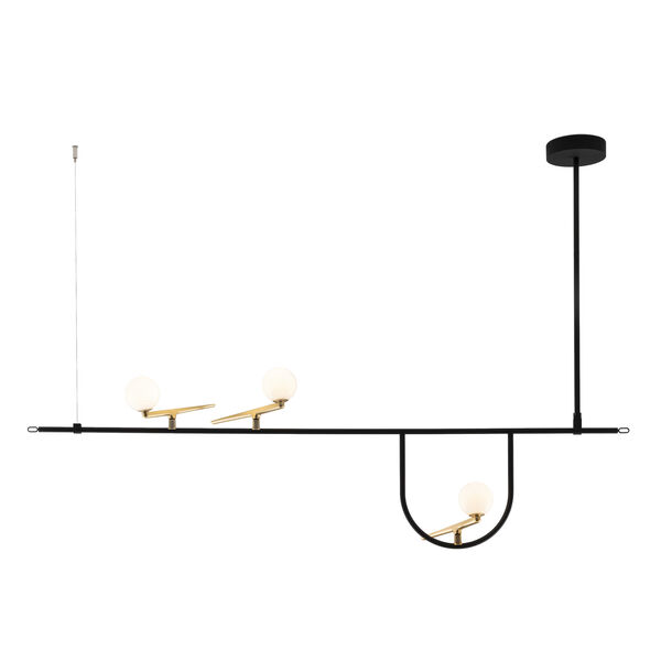 Yanzi S1 Pendel Sort / Messing