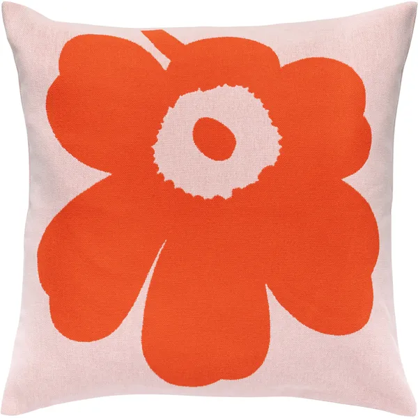 Unikko Kuddfodral 50x50 Cm cm Rosa / Orange Red