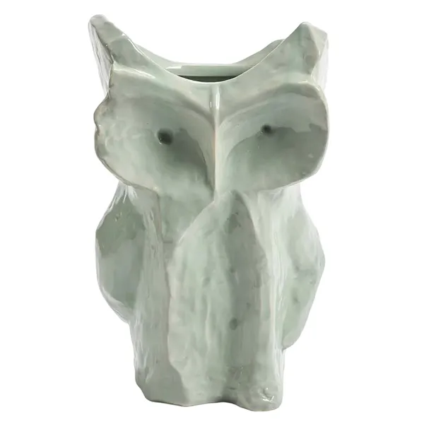 After Midnight Owl vase L Light Blue