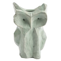After Midnight Owl vase L Light Blue