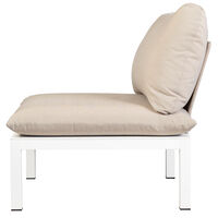 Domino metal part for backrest/armrest