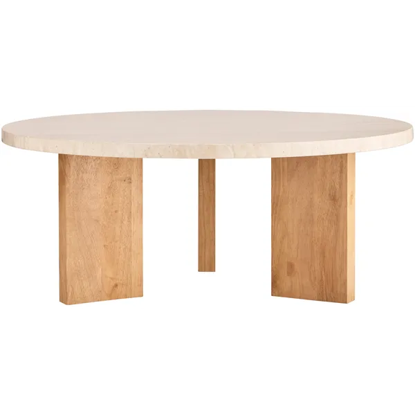 Eden Sohvapöytä 90 cm Tammi / Vaalea Kivi