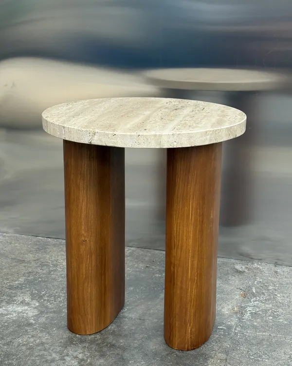Vikman Sidebord Eik / Travertin