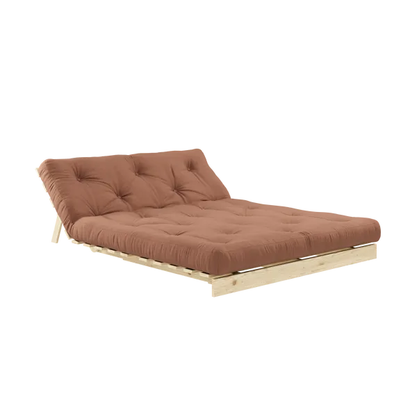 Roots 140 Sovesofa Med Madrass Raw / Clay Brown