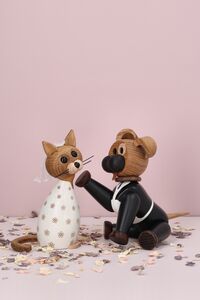 Happy & Lucky Träfigur Bröllopspar 125 cm
